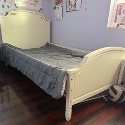 Bed frame for twin size and twin mattress included