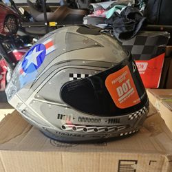 Air FORCE Motorcycle Helmet MEDIUM