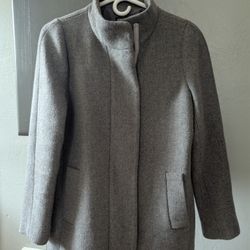 J Crew Grey Women's Jacket Size 2