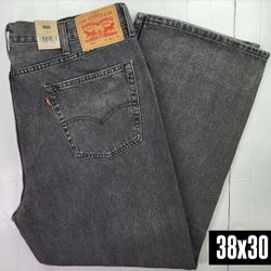 Levis 565 Loose Straight Gray Jeans