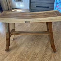 EcoDecors Teak Shower Bench 