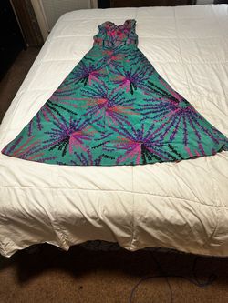 1970’s Liberty Dress Vintage Kamehameha Jerands Jersey Girl Maxi Dress