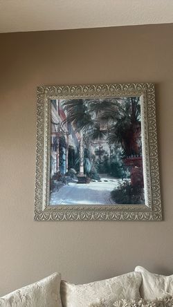 Large Framed Botanical Conservatory Wall Art