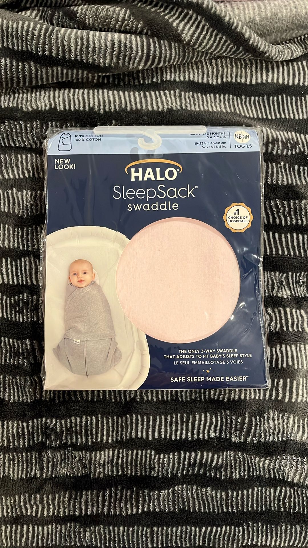 Halo SleepSack Swaddle, Pink, NB-3M