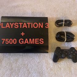 PLAYSTATION 3 with Over 7500 GAMES INCLUDED