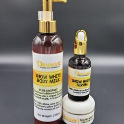 DANALVIC Snow White Half cast Lotion,Face Cream,Serum [3pcs set]