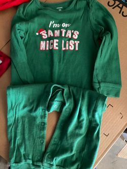 Carters 24 Mnths Holiday Onesie Pajamas