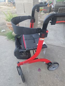 Drive Medical
Nitro Euro Style Rollator Rolling Walker, Red