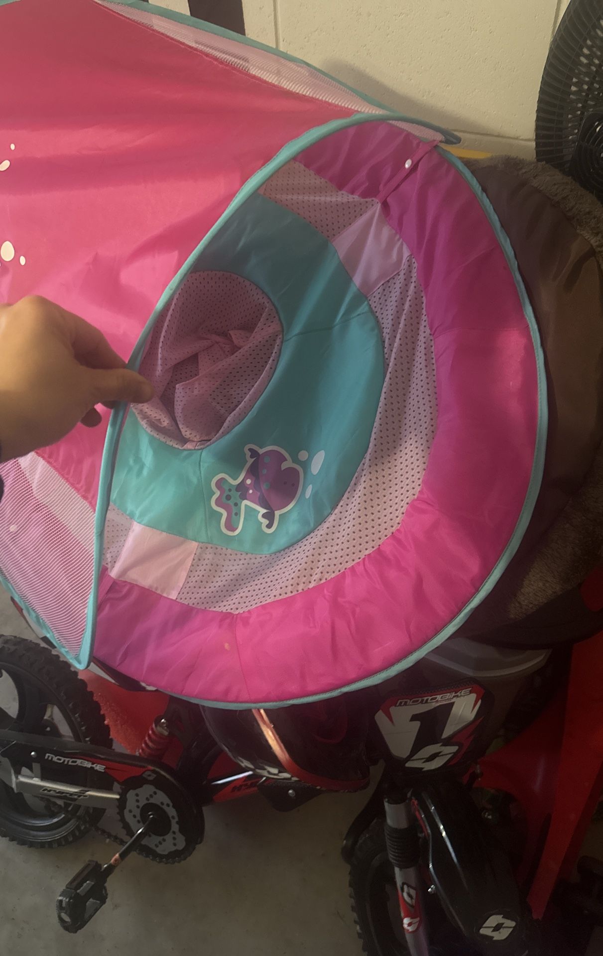 Canopy Baby float Pink/Teal