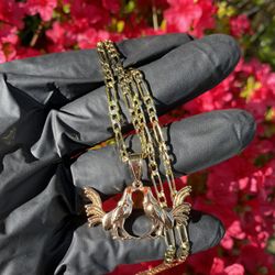  Roosters Gold Plated / Gallos Oro Laminado 