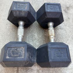 40 Lbs Dumbbell Weights 
