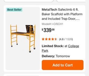 MetalTech Safeclimb 6 ft. Baker Scaffold