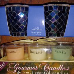 Votive Holders  / Votive Candles / Glitter Tree Candle