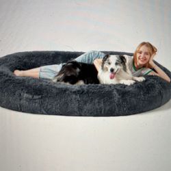 Human Sized Dog Bed  Cozy For Humans And Dogs To Share 