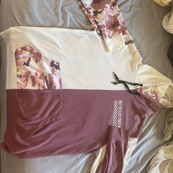 Xl Pink And Camo Hoodie 