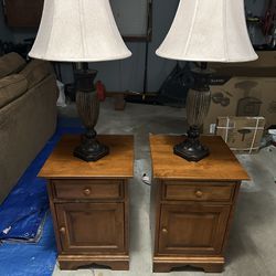 End Tables With Lamps (set of 2 )