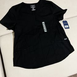 Cherokee Black Scrub Top