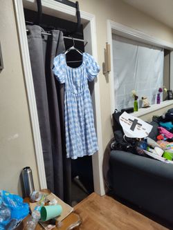 Blue And White Dress