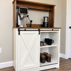 Farmhouse coffee stand 32 inch (new in box)