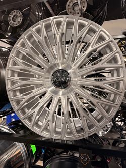 22s staggered brushed wheels tires new 5x120/112