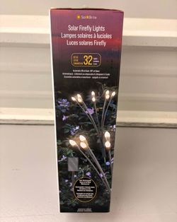 NIB Sol-R-Brite Solar Firefly Landscape Lights - 32 LED Swaying Set