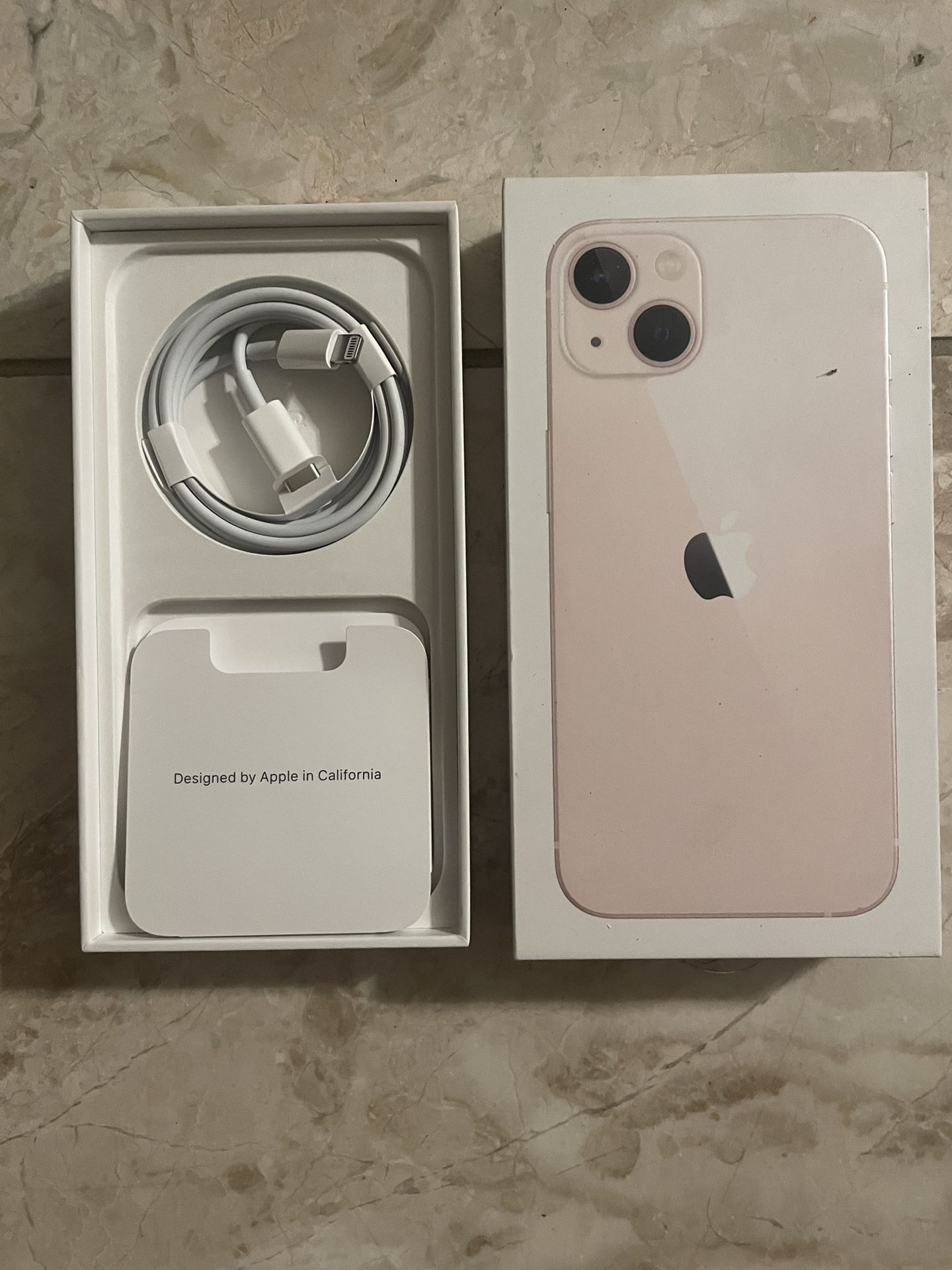 iPhone 13 pink ***BOX AND CHARGER ONLY***