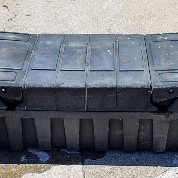 Contico Tuff Box Black Plastic Truck Tool Box for Sale in Orange