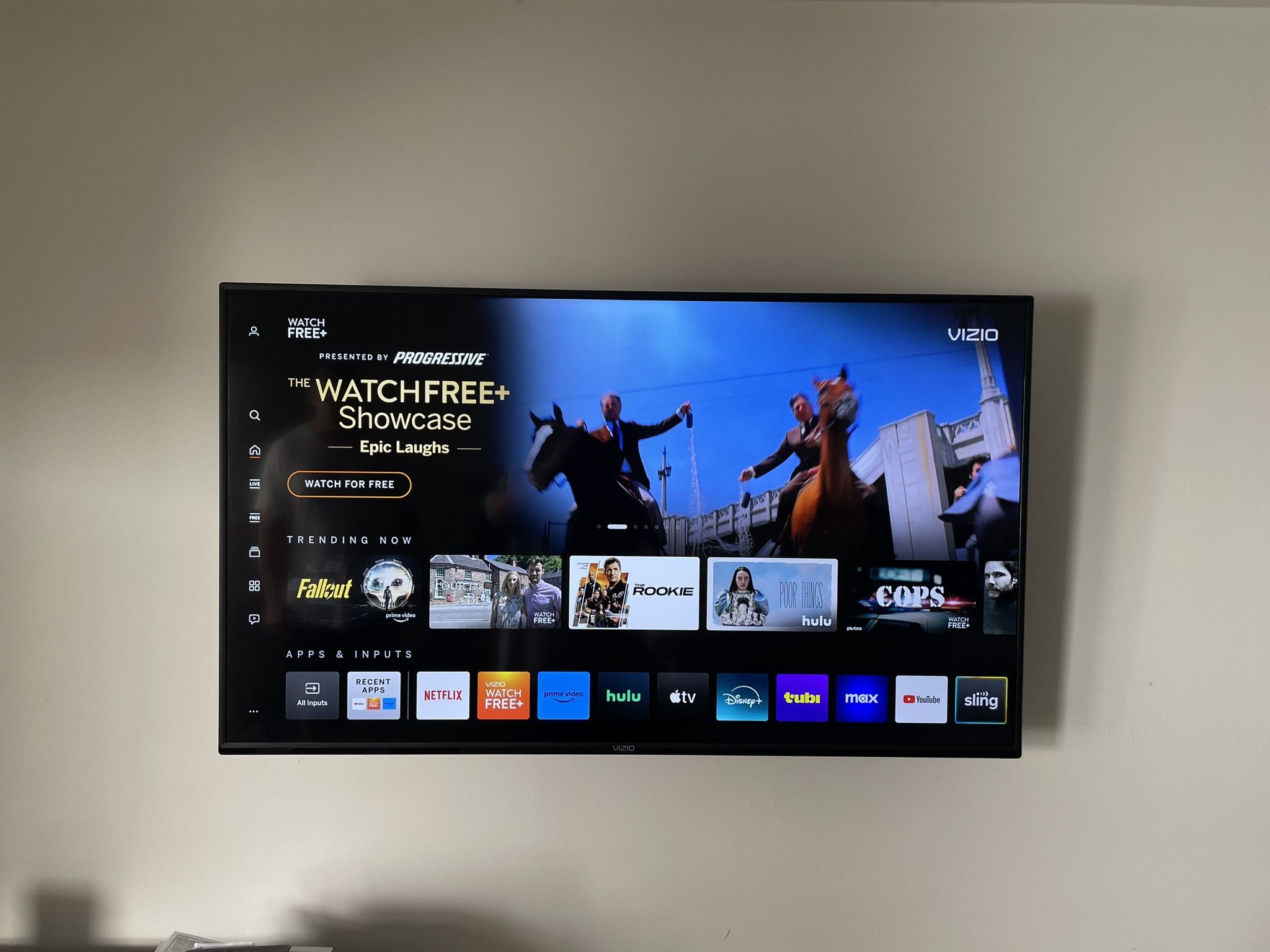 50 Inch Visio Flatscreen Tv and Wall Mount