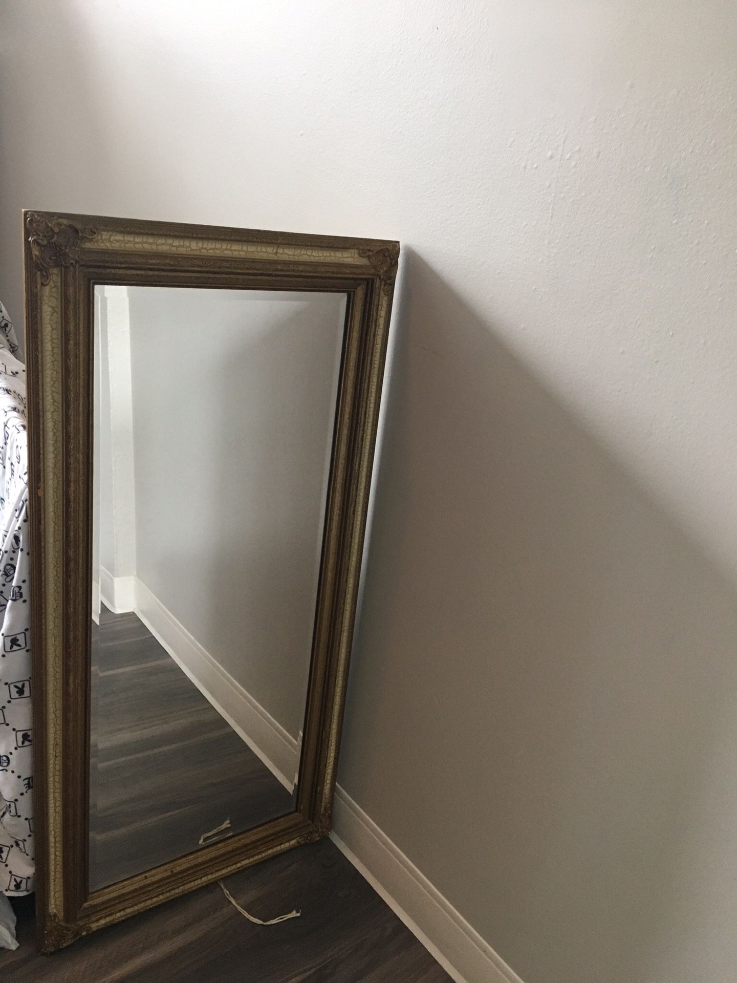 Gold antique mirror