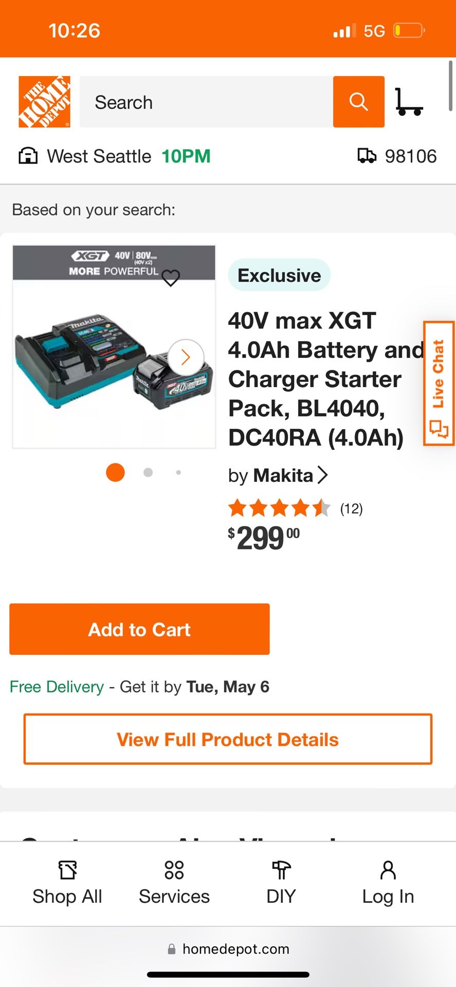 Makita Charger And Battery