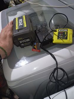 Ryobi battery and  charger 40v lithium