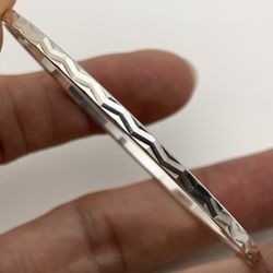 Milor 925 Solid Sterling Ladies Designer bangle bracelet 7 3/4”