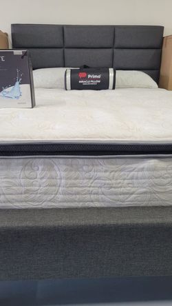Brand New Plush Orthopedic Pillowtop Mattress With Lumbar Gel Support - Full King and Cali King Bed In A Box 📦
