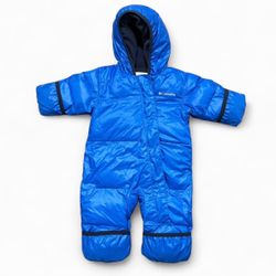Columbia NWT Button Rock Bunting 3-6 Months Snow Suit Blue