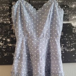 Francesca's Women's Blue Sundress