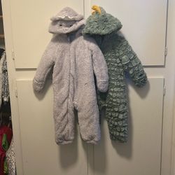 Fleeced Lined Onesie - Outerwear 