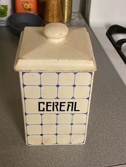 Vintage Ceramic Cereal Container