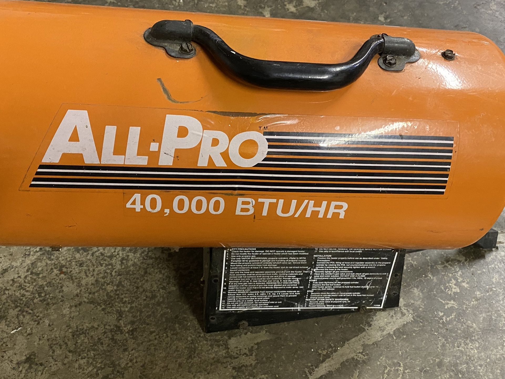 Propane Heater All Pro 40,000 BTUs for Sale in Port Orchard, WA - OfferUp
