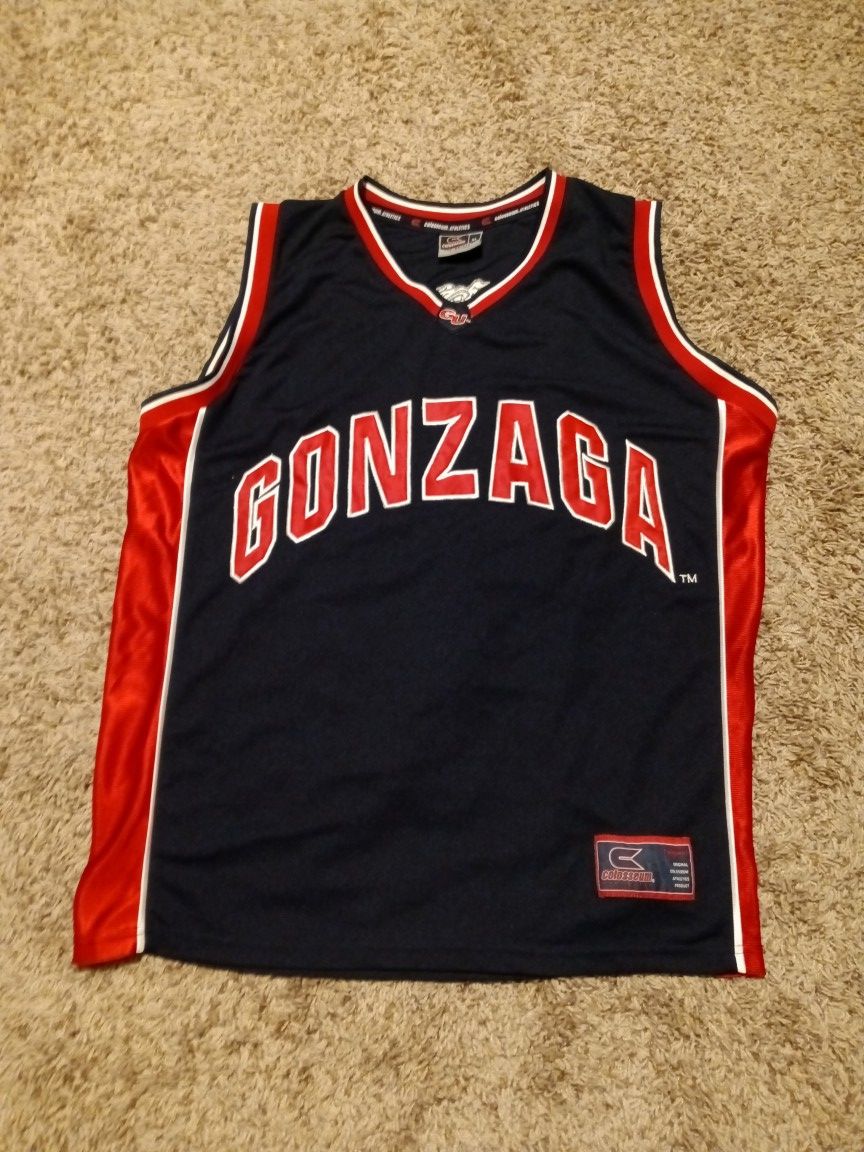 #1 Gonzaga Bulldogs Replica Basketball Jersey Black/Red Men's XL