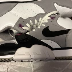 Air Trainers 1 Grey White And Purple (size 13)