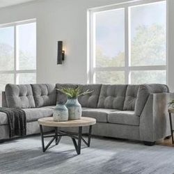 Grey Ashley Brand Sectional Sofa Couch Super Comfy 