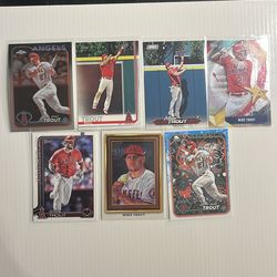 Mike Trout baseball card lot