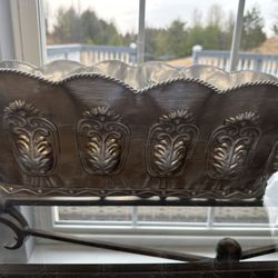 21” L X 9.5” D Beautiful Fruit/ Flower Arrangements Basket