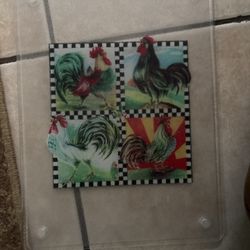 Rooster cutting board