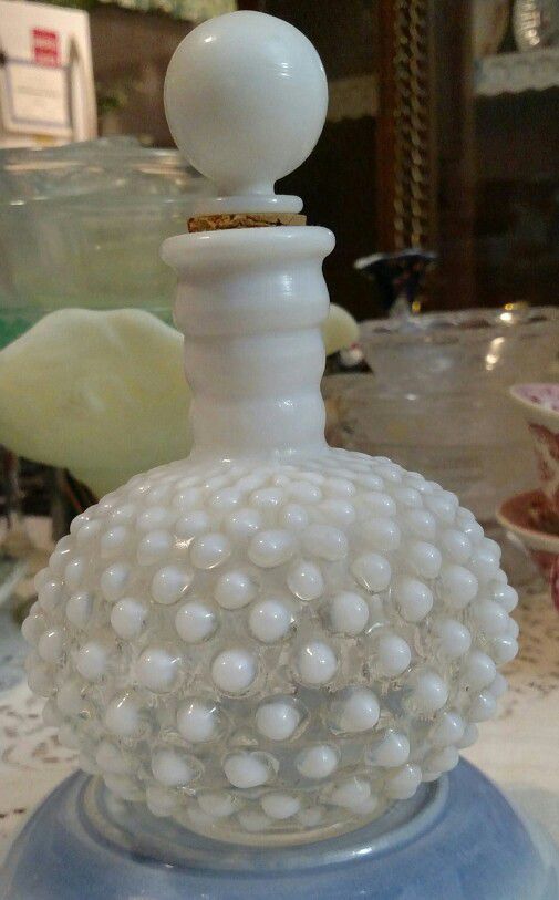 Vintage Hobnail Perfume Bottle
