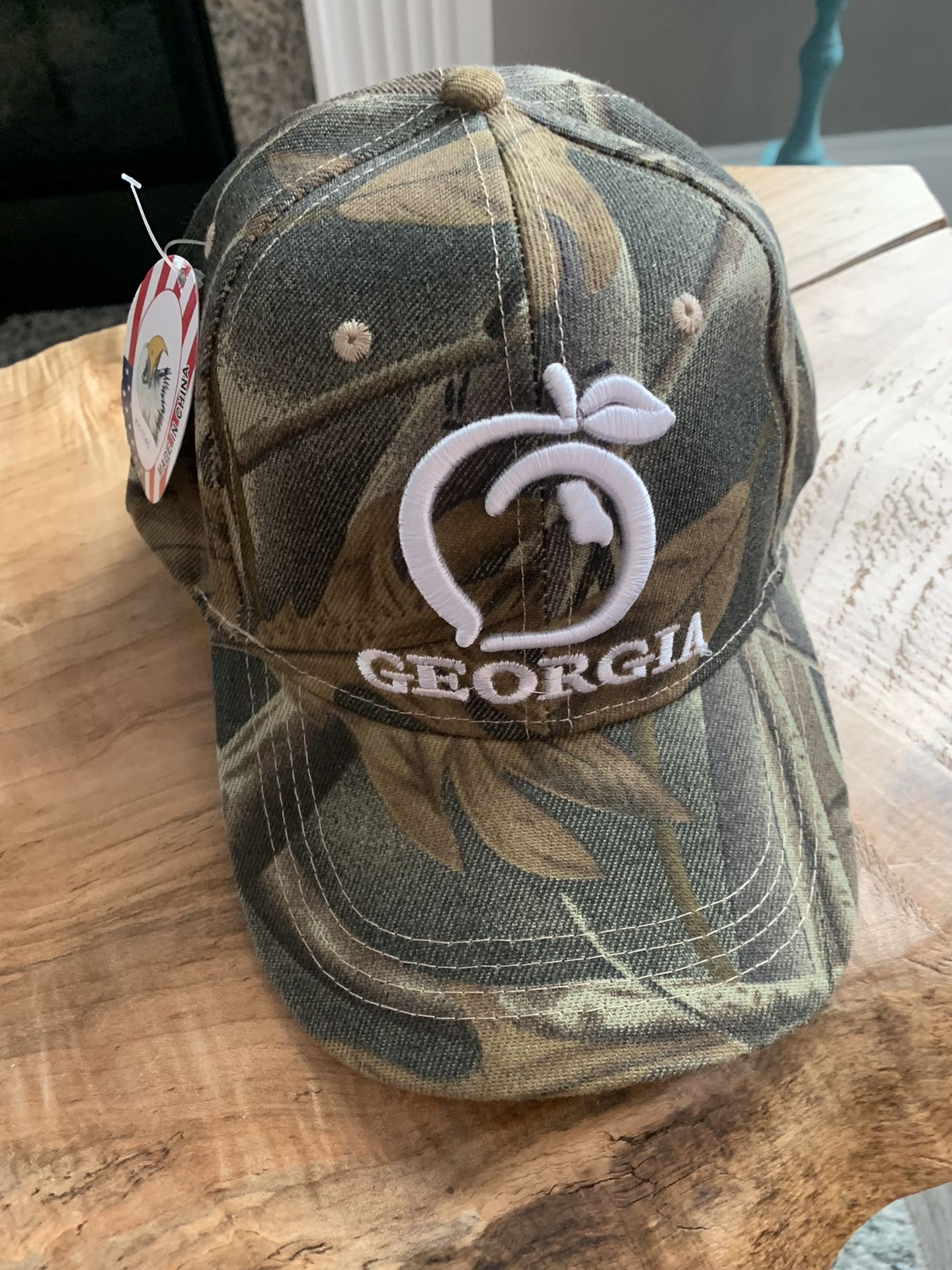 GA Peach Camo Hat