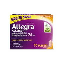 Allegra Allergy 70count 