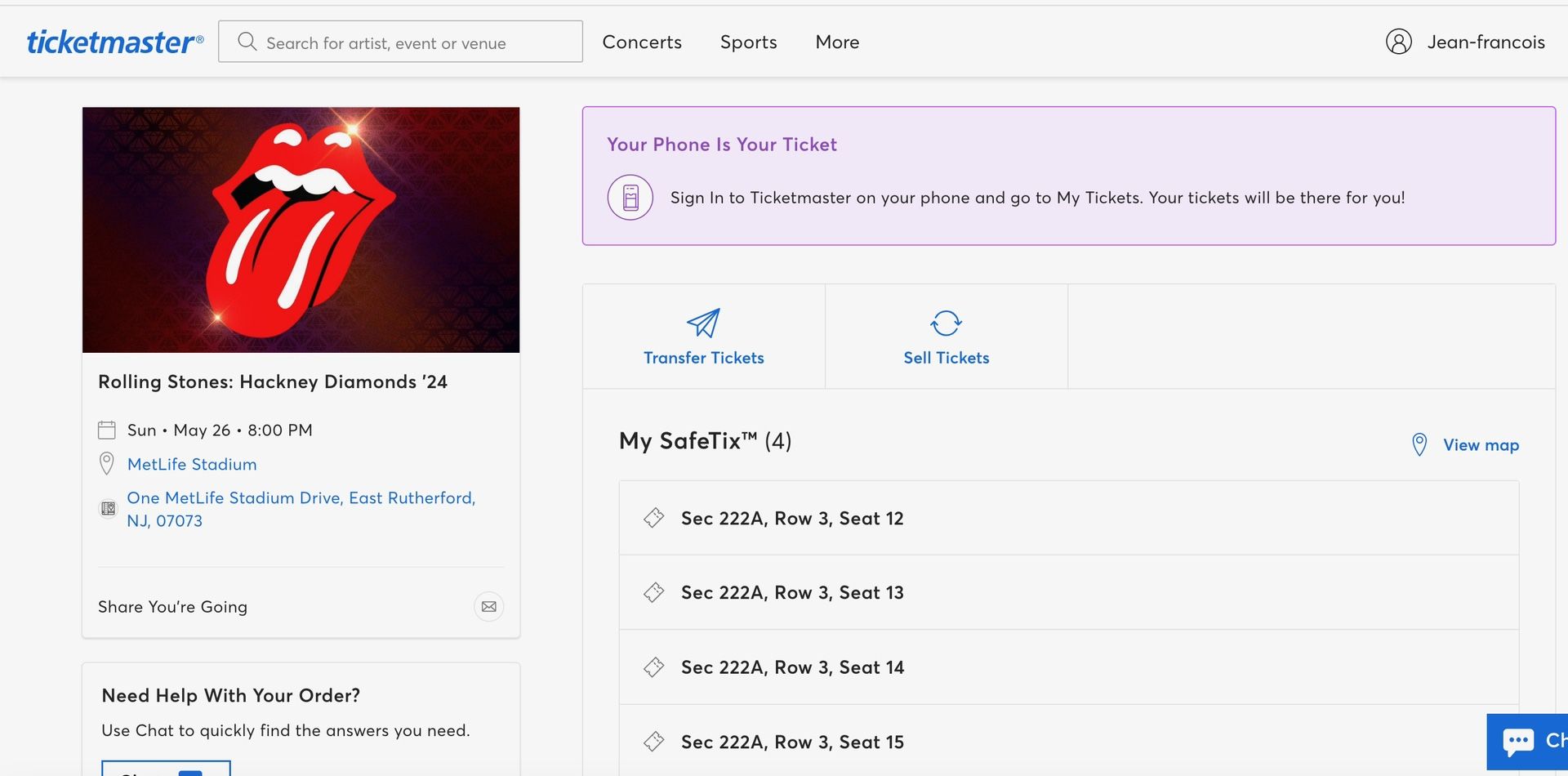 Rolling Stones Tickets - NYC, Metlife Stadium