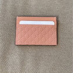 Pink Gucci Card Case