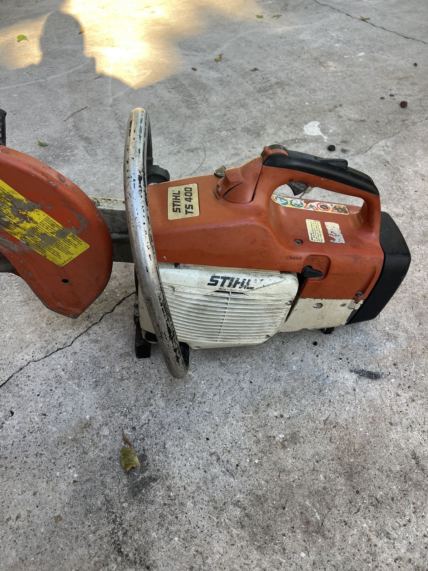 STIHL CONCRETE SAW TS400  COMMERCIAL ONE